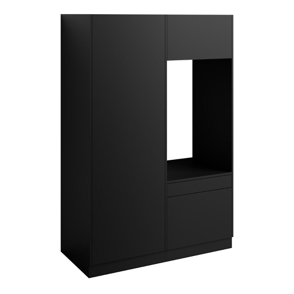 VikingBad Fay Høyskap med Enkel Vaskemaskinmodul Svart matt VikingBad Høyskap vaskerom VB-119372