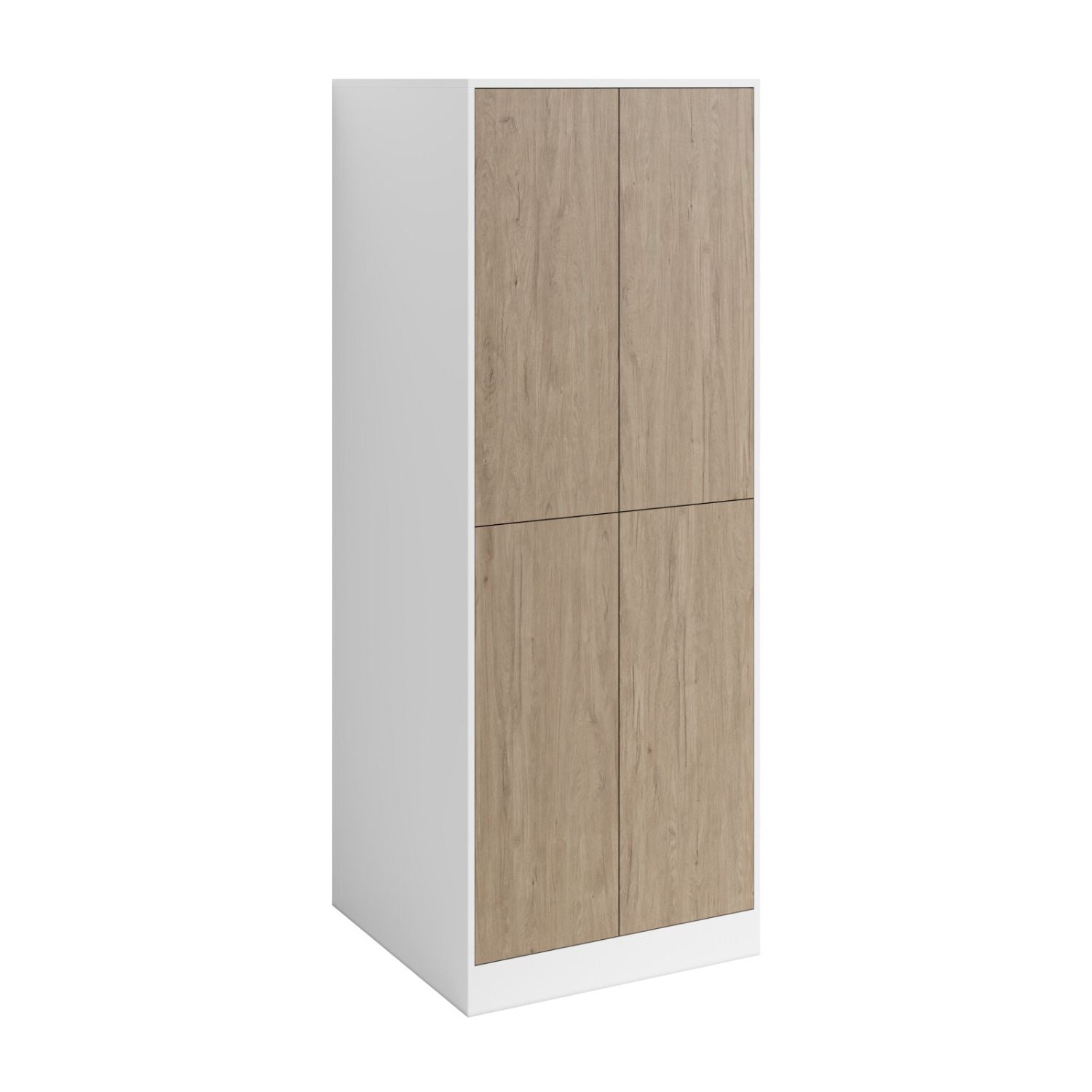 VikingBad Fay Saloon Høy Innbyggingsskap Hvit matt/eik VikingBad VB-119201