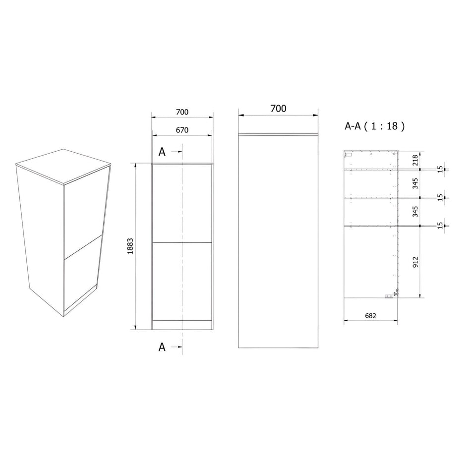 VikingBad Fay Saloon Høy Innbyggingsskap VikingBad Innbyggingsskap