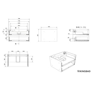 VikingBad Fay Servantskap med Lang Sideplate