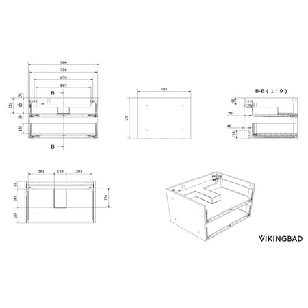 VikingBad Fay Servantskap med Lang Sideplate