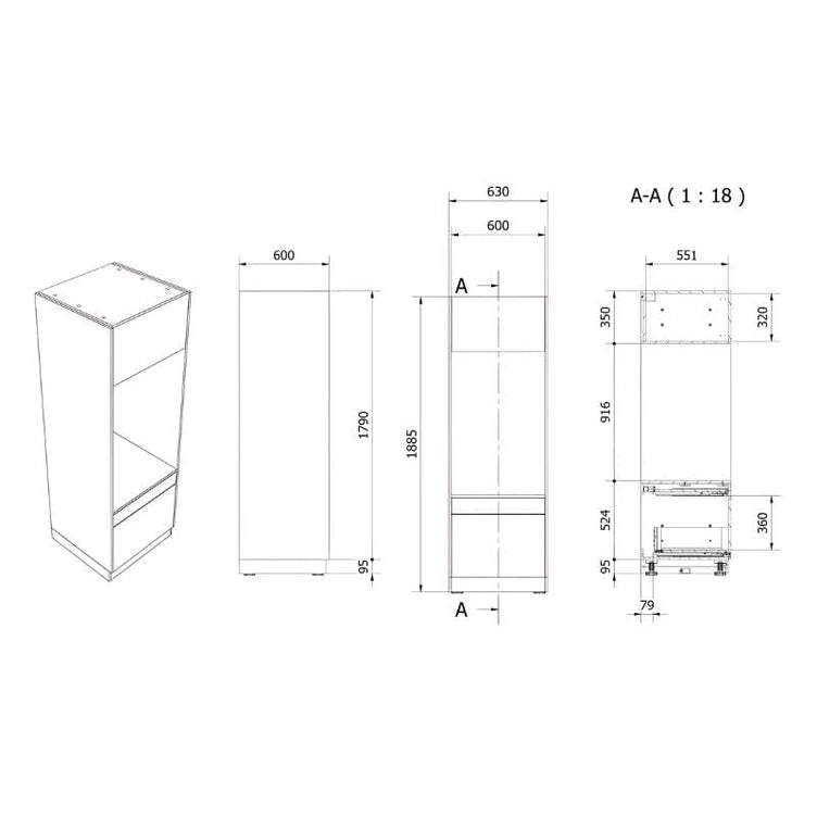 VikingBad Fay Slett Enkel Innbygginsskap