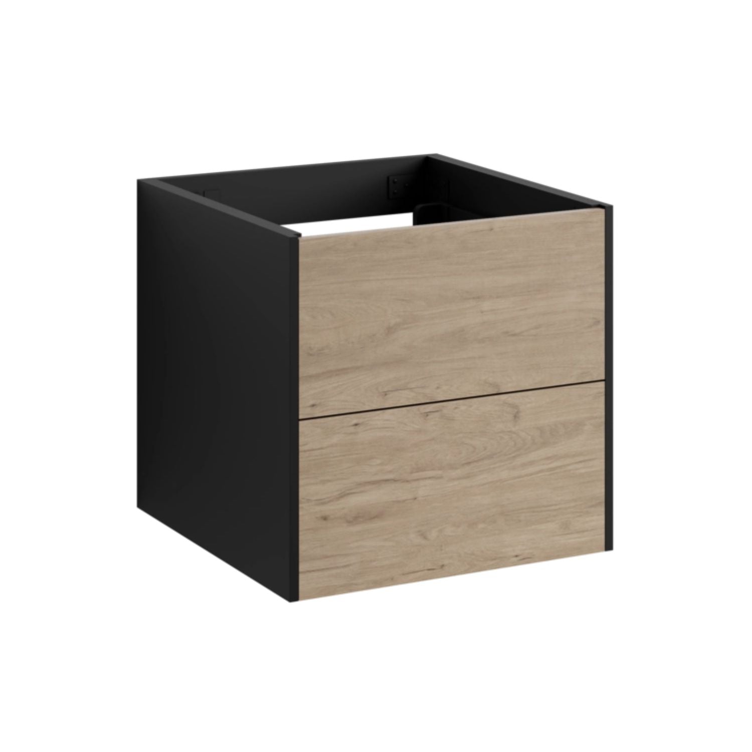 VikingBad Fay Slett Servantskap Svart matt/eik / 60cm VikingBad Servantskap VB-119166