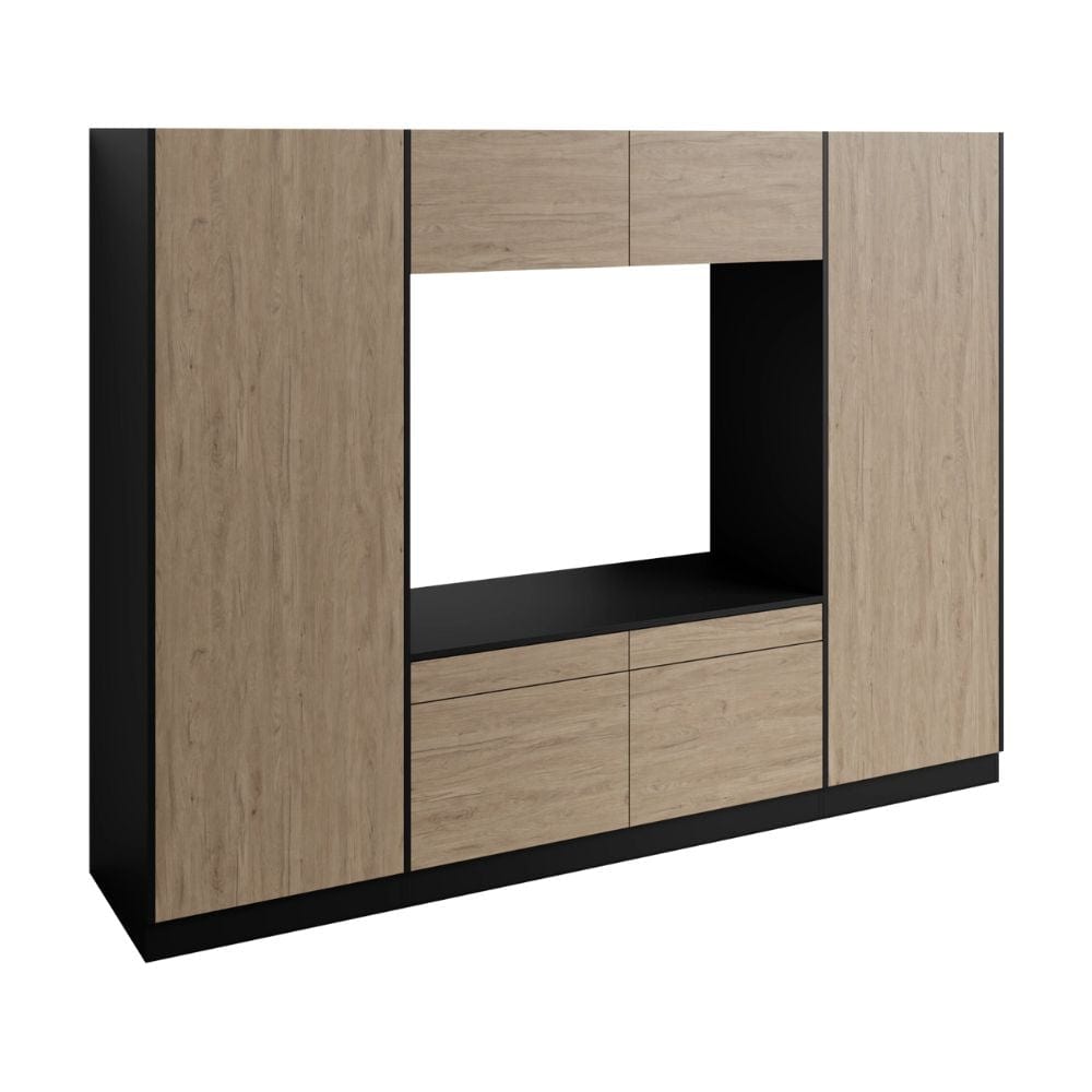 Vikingbad Fay X2 Høyskap og Dobbel Vaskemaskinmodul Svart Matt/eik Vikingbad Fay X2 Høyskap og Dobbel Vaskemaskinmodul Svart Matt/eik