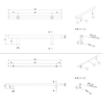 VikingBad Håndtak Fatt Universal B200-808mm