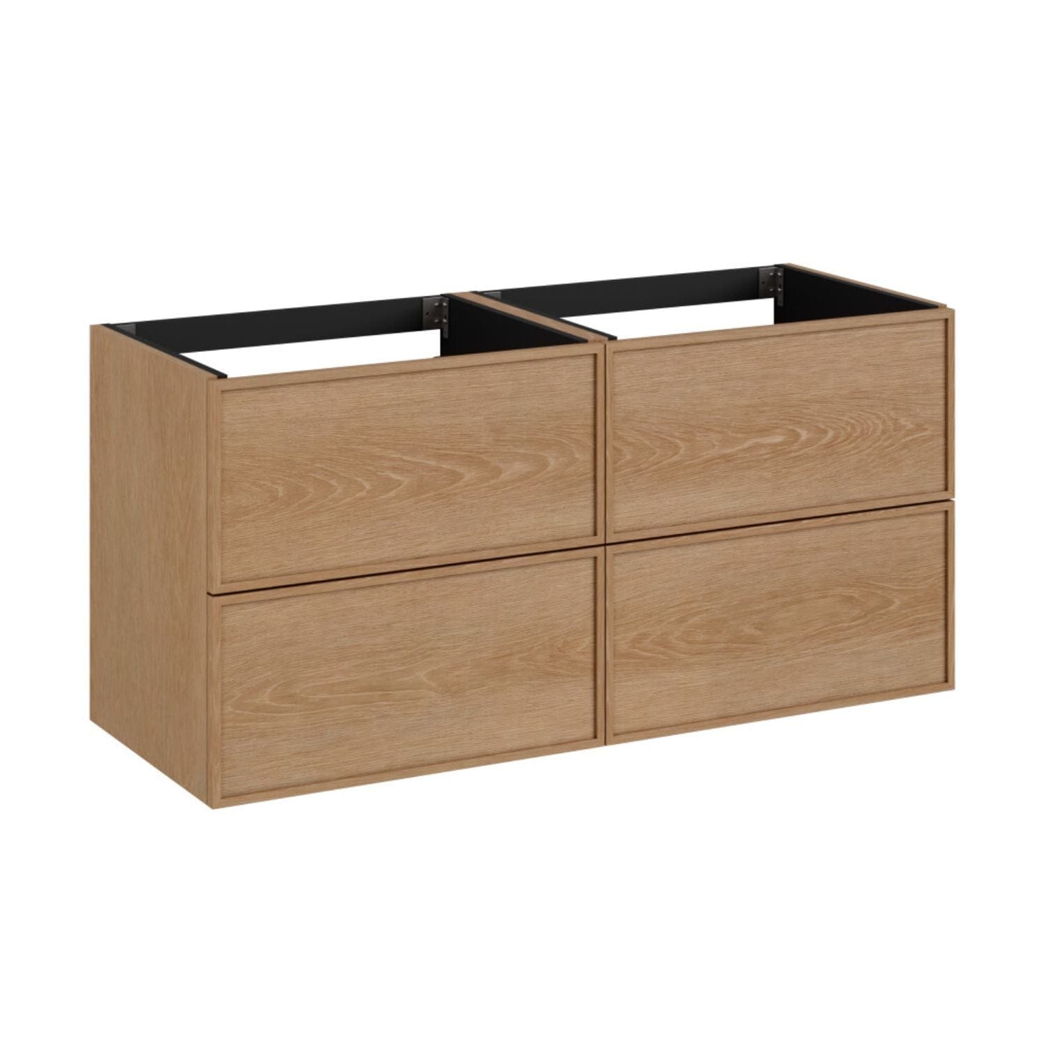 Vikingbad Iben Servantskap Eik finer / 120cm 4 skuff / Ramme VikingBad Servantskap VB-119743