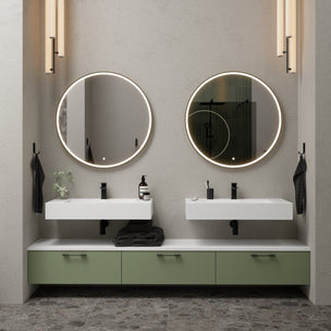 VikingBad Iris Speil med LED lys