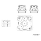 VikingBad ISBLINK Utendørs massasjebad