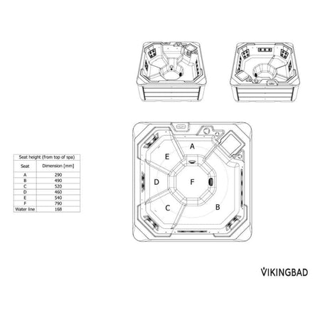 VikingBad ISBLINK Utendørs massasjebad