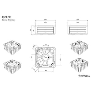 VikingBad ISBLINK Utendørs massasjebad