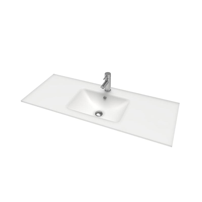 VikingBad LEA D46 Glasservant - møbelservant Hvit matt / 120cm VikingBad Møbelservant VB-017127-01