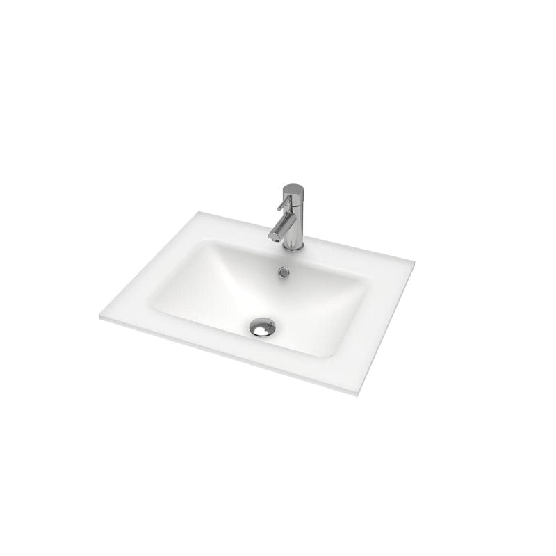 VikingBad LEA D46 Glasservant - møbelservant Hvit matt / 60cm VikingBad Møbelservant VB-017125-01