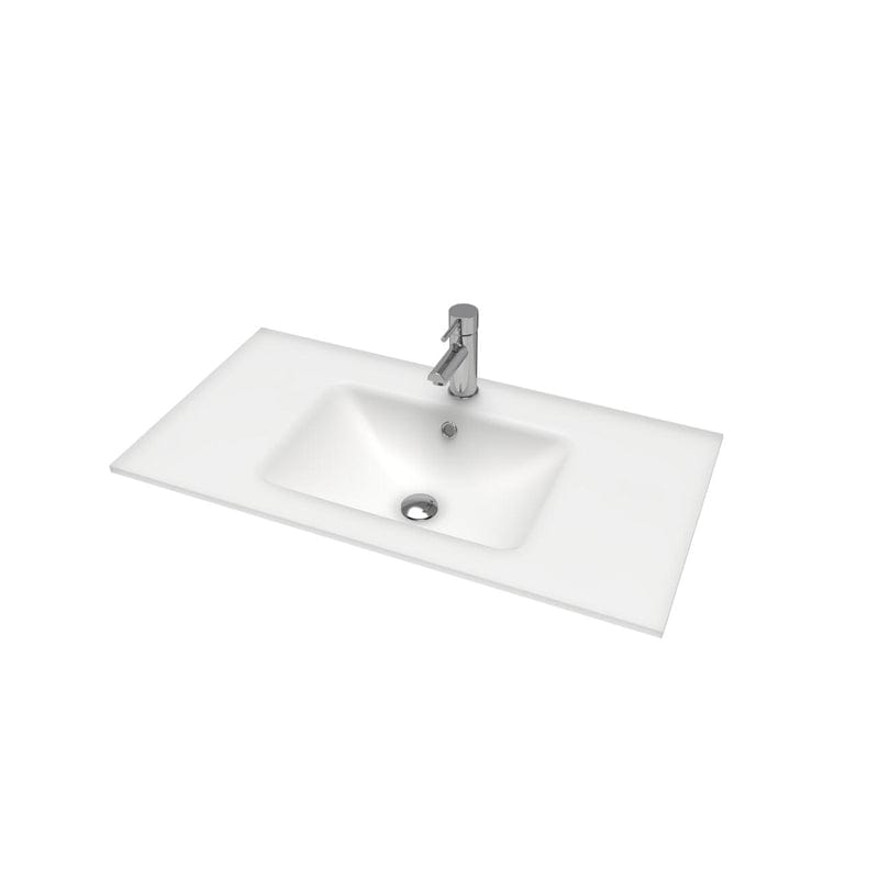 VikingBad LEA D46 Glasservant - møbelservant Hvit matt / 90cm VikingBad Møbelservant VB-017126-01