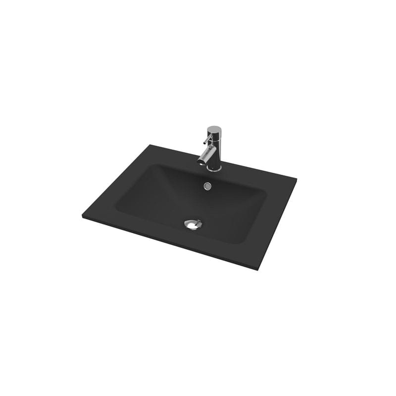 VikingBad LEA D46 Glasservant - møbelservant Svart matt / 60cm VikingBad Møbelservant VB-017125-02