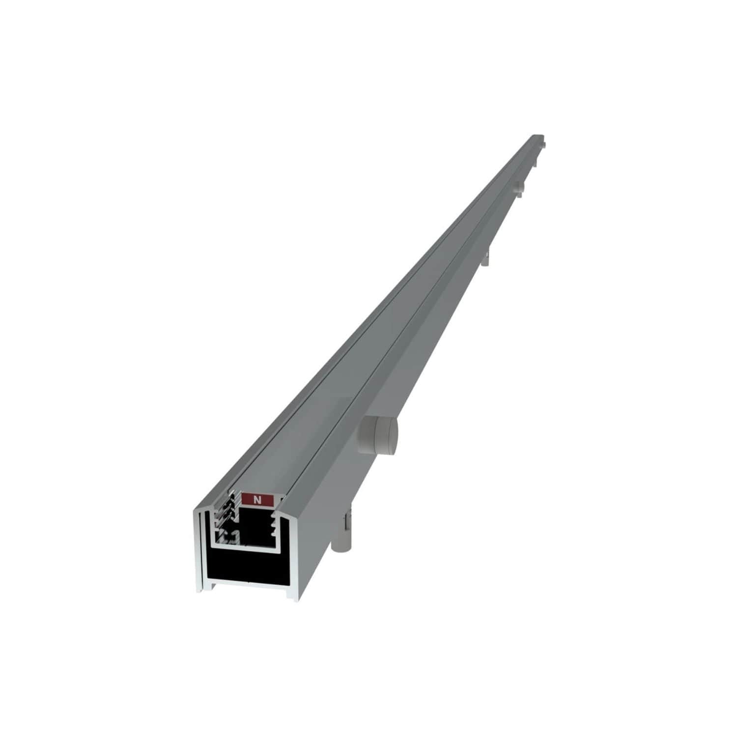 VikingBad Liam Magnetprofil Vegg H193cm Sølv VikingBad Magnetprofil VB-001453