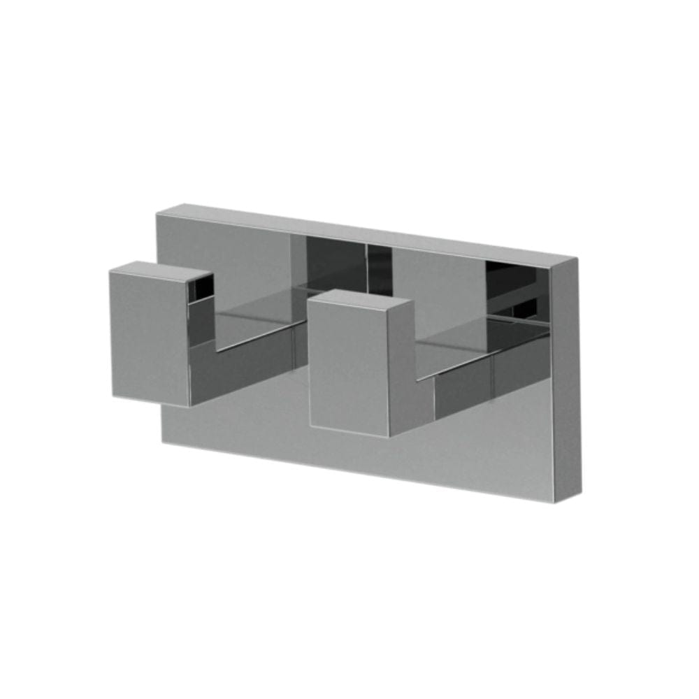 VikingBad Luna Rett Håndkleknagg med 2 kroker Krom VikingBad Knagger VB-017932-01