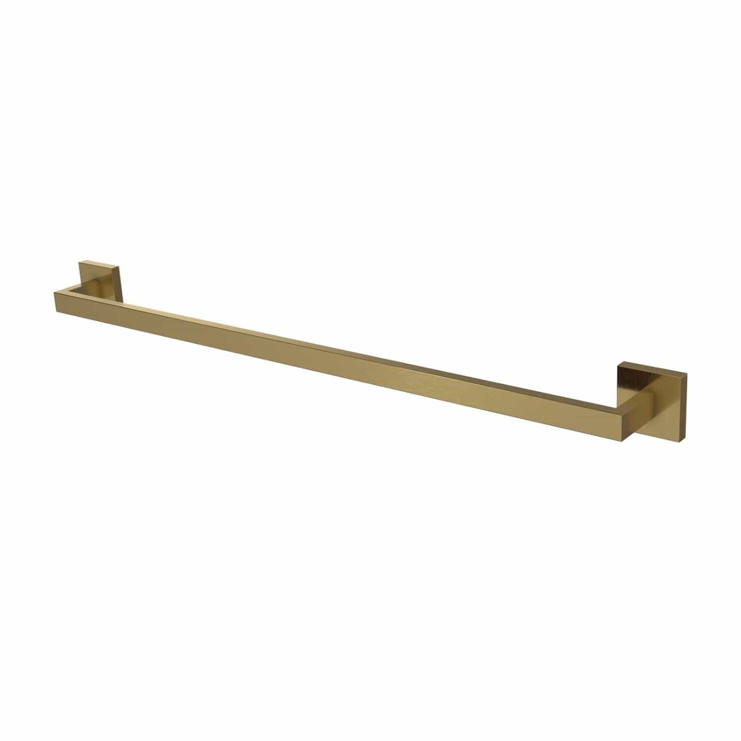 VikingBad Luna Rett Håndklestang Kan limes Børstet messing VikingBad Håndklestang VB-017981-07