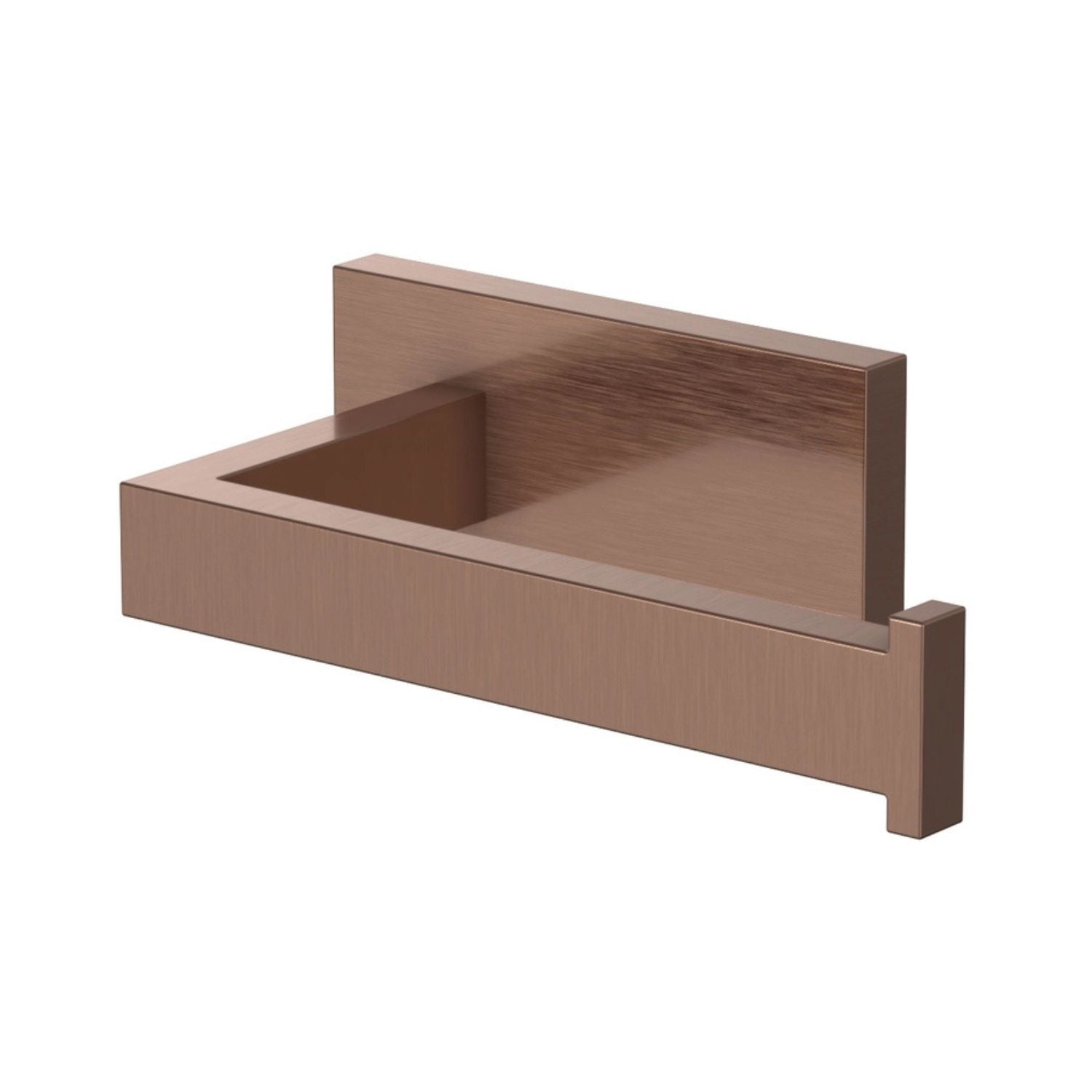 VikingBad Luna Rett Toalettrullholder Selvklebende Børstet roségull VikingBad Toalettrullholder VB-017952-08