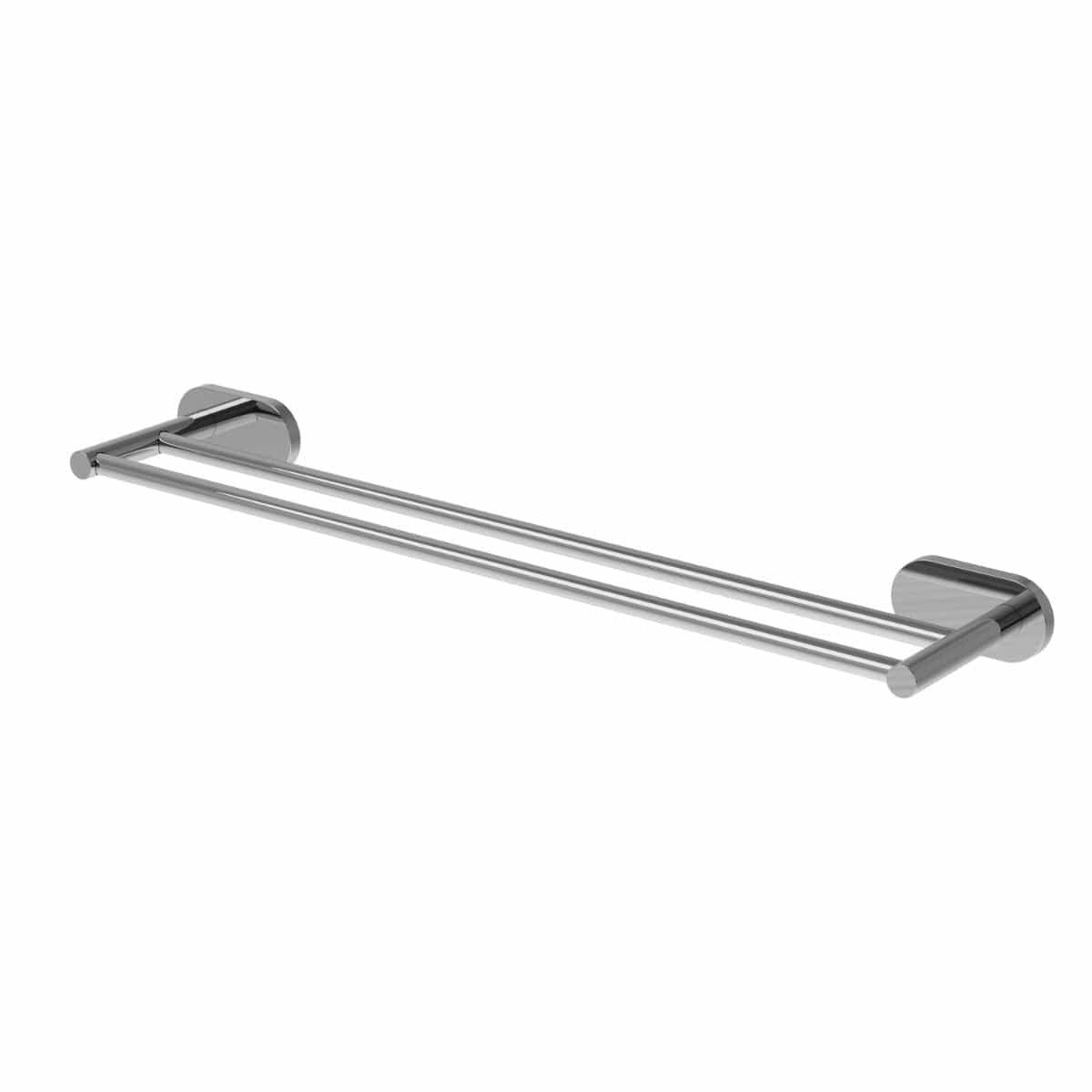 Vikingbad Luna Rund Dobbel Håndklestang B65cm Krom