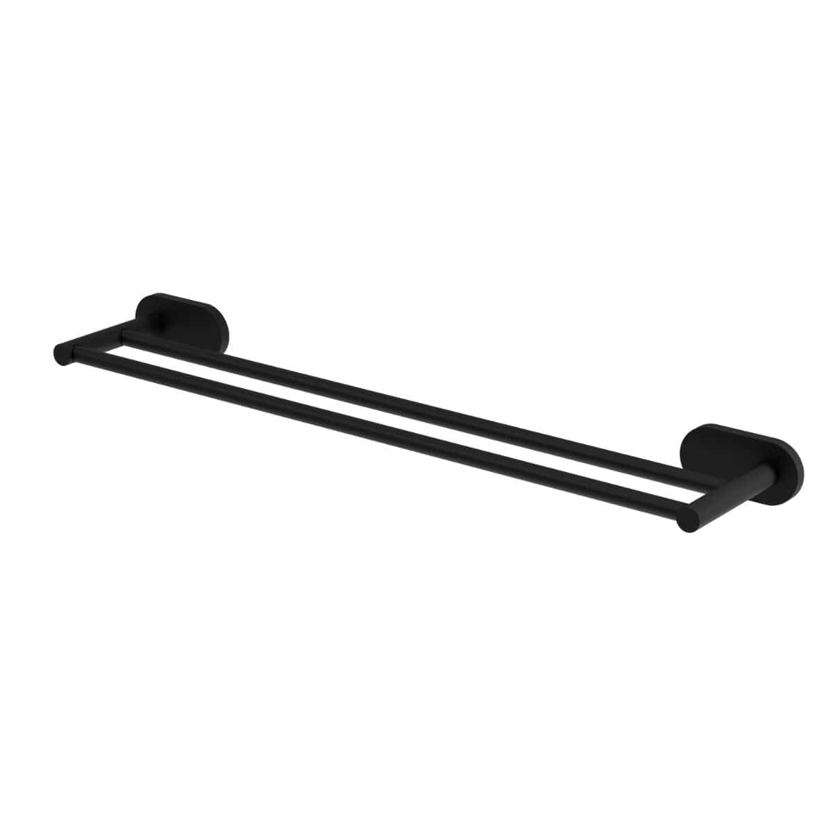 VikingBad Luna Rund Dobbel Håndklestang Svart matt VikingBad Håndklestang VB-017983-02