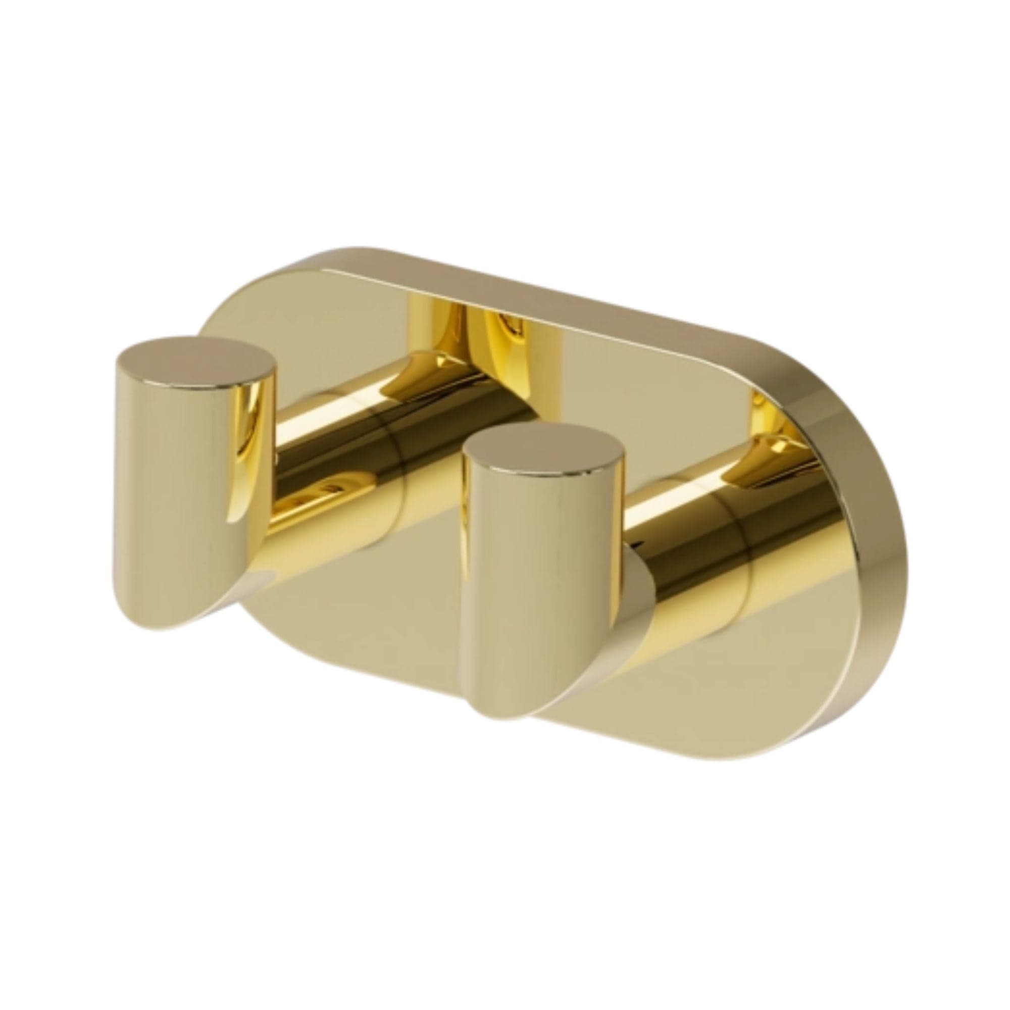 VikingBad Luna Rund Håndkleknagg med 2 kroker Gull VikingBad Knagger VB-017933-03