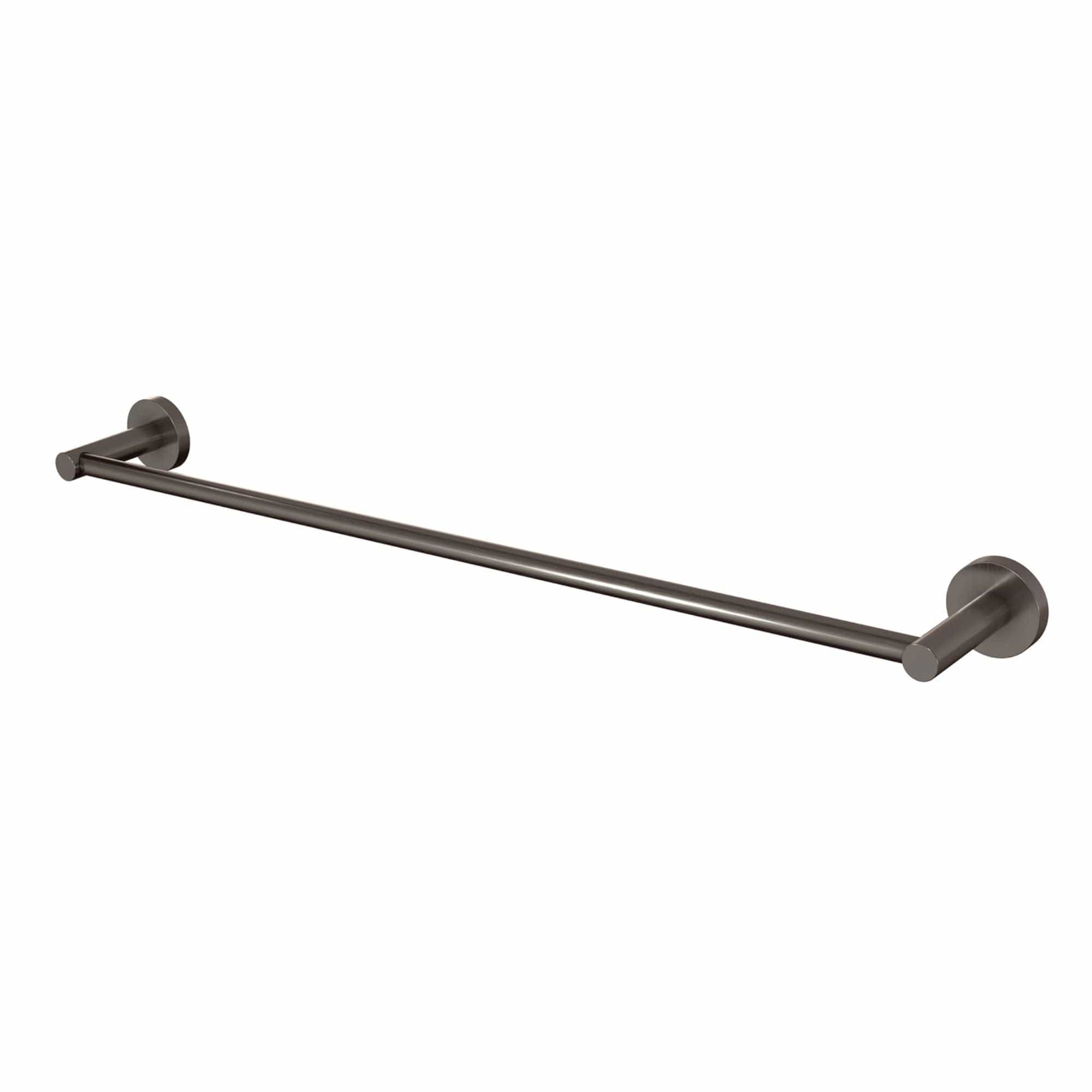 VikingBad Luna Rund Håndklestang Selvklebende Børstet grå VikingBad Håndklestang VB-017982-06