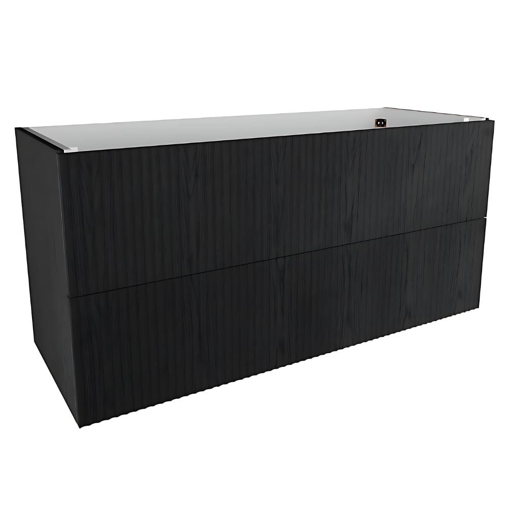 VikingBad MIE bølge Servantskap Svart eik / 120cm dobbel VikingBad Servantskap VB-116887