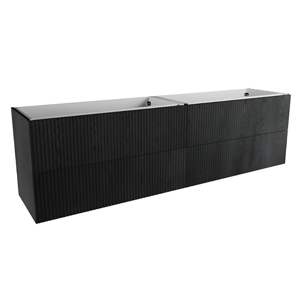 VikingBad MIE bølge Servantskap Svart eik / 200cm dobbel VikingBad Servantskap VB-116903