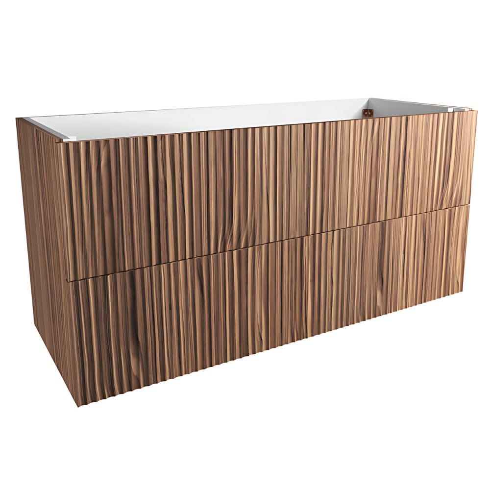 VikingBad MIE bølge Servantskap Valnøtt / 120cm VikingBad Servantskap VB-116886