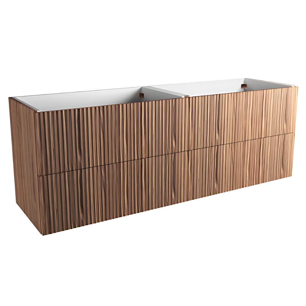 VikingBad MIE bølge Servantskap Valnøtt / 160cm dobbel VikingBad Servantskap VB-116898