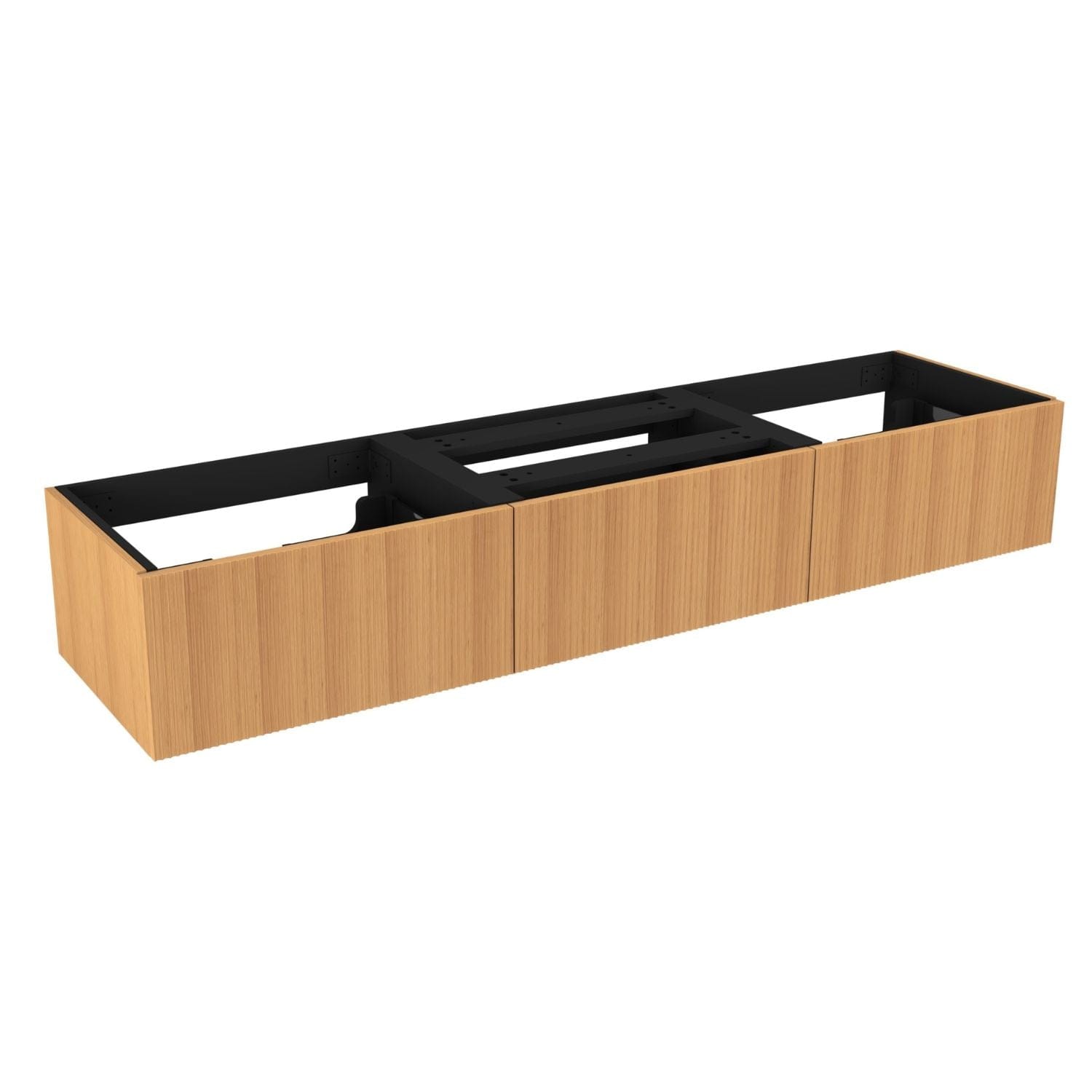 VikingBad MIE Demi Bølge Servantskap 180 (3x60) 2 servant Eik / 180cm dobbel VikingBad Servantskap VB-116942