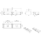 Vikingbad MIE Demi Bølge Servantskap til 2 servant