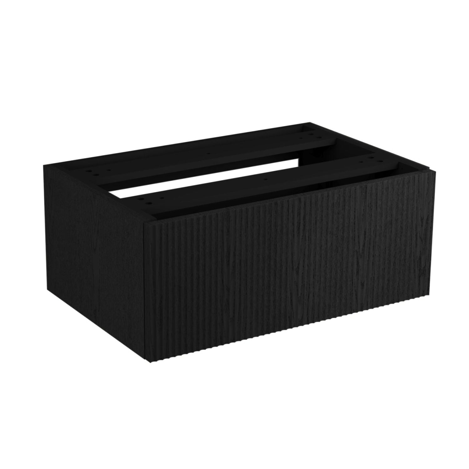 VikingBad MIE Demi Bølge Sideskap Svart eik / 60cm VikingBad Sideskap bad VB-116963