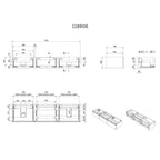 VikingBad Mie DEMI Fingergrep Servantskap 180 cm