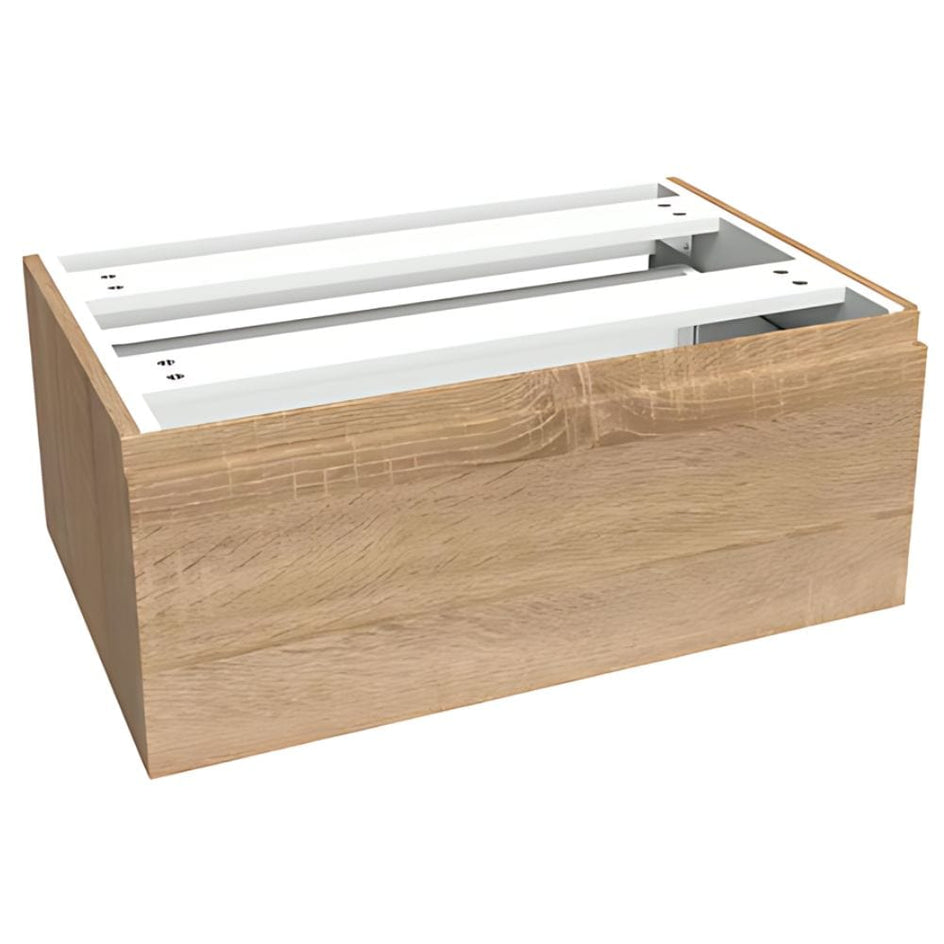 VikingBad MIE Demi Fingergrep Sideskap Mål: B(60-90)xH46xD29 cm Lys eik / 70cm VikingBad Sideskap bad VB-116099