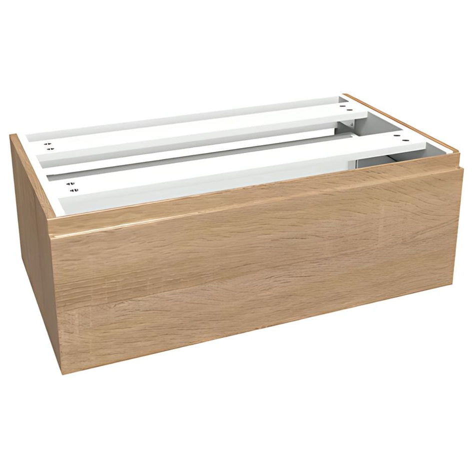 VikingBad MIE Demi Fingergrep Sideskap Mål: B(60-90)xH46xD29 cm Lys eik / 80cm VikingBad Sideskap bad VB-116104