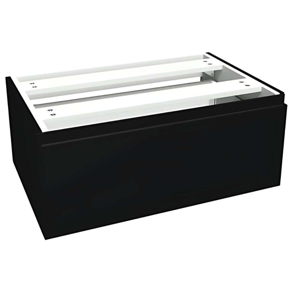 VikingBad MIE Demi Fingergrep Sideskap Mål: B(60-90)xH46xD29 cm Svart matt / 70cm VikingBad Sideskap bad VB-116101