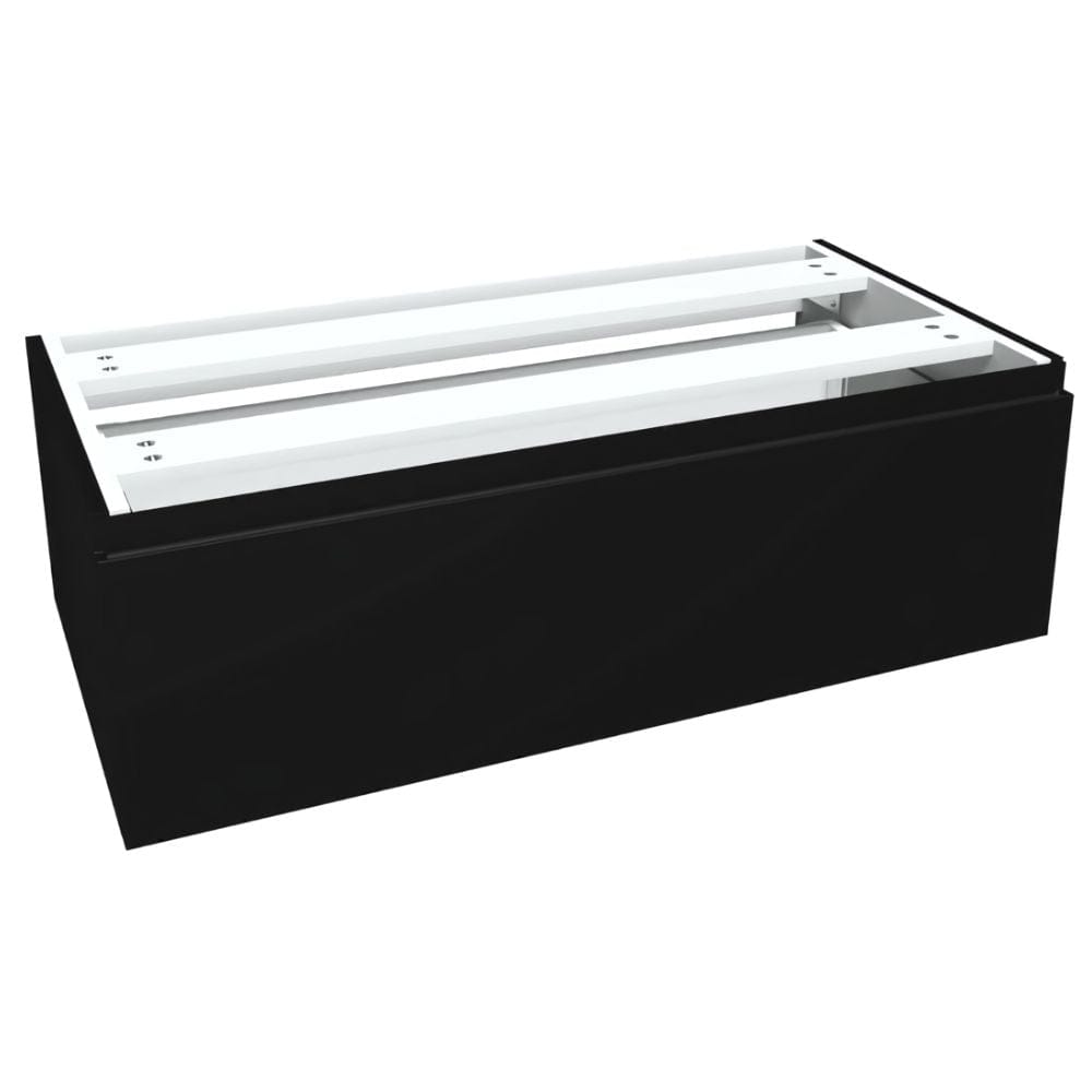 VikingBad MIE Demi Fingergrep Sideskap Mål: B(60-90)xH46xD29 cm Svart matt / 90cm VikingBad Sideskap bad VB-116111