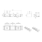 Vikingbad MIE Demi Slett Servantskap Mål: B180xH46xD29 cm (2 Servant)