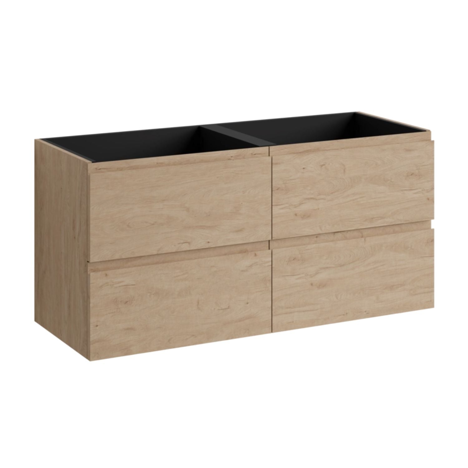 VikingBad MIE FINGERGREP 120DBL Servantskap 4 skuffer Skandinavisk eik / 120cm dobbel VikingBad Servantskap VB-118887