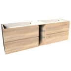 VikingBad MIE FINGERGREP DBL Servantskap åpen glasshylle