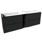 VikingBad MIE FINGERGREP DBL Servantskap åpen glasshylle