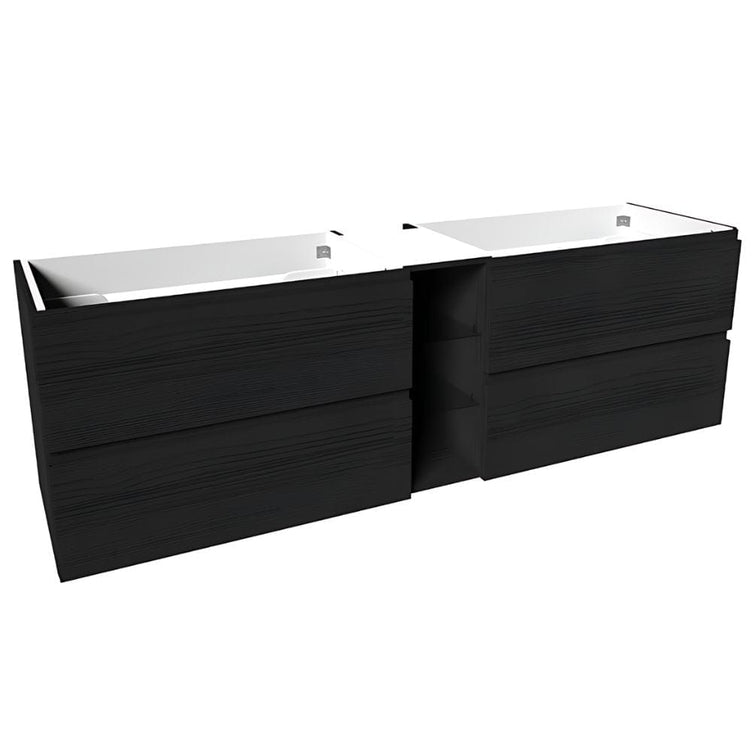 VikingBad MIE FINGERGREP DBL Servantskap åpen glasshylle