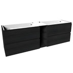 VikingBad MIE FINGERGREP DBL Servantskap åpen glasshylle