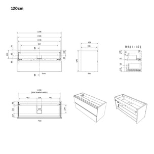 OUTLET: VikingBad MIE Fingergrep Servantskap Hvit matt, lakk