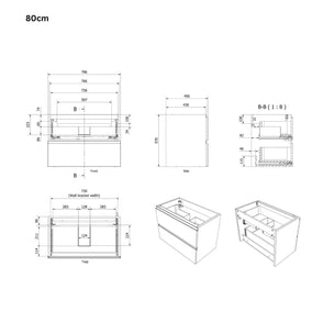 OUTLET: VikingBad MIE Fingergrep Servantskap Hvit matt, lakk