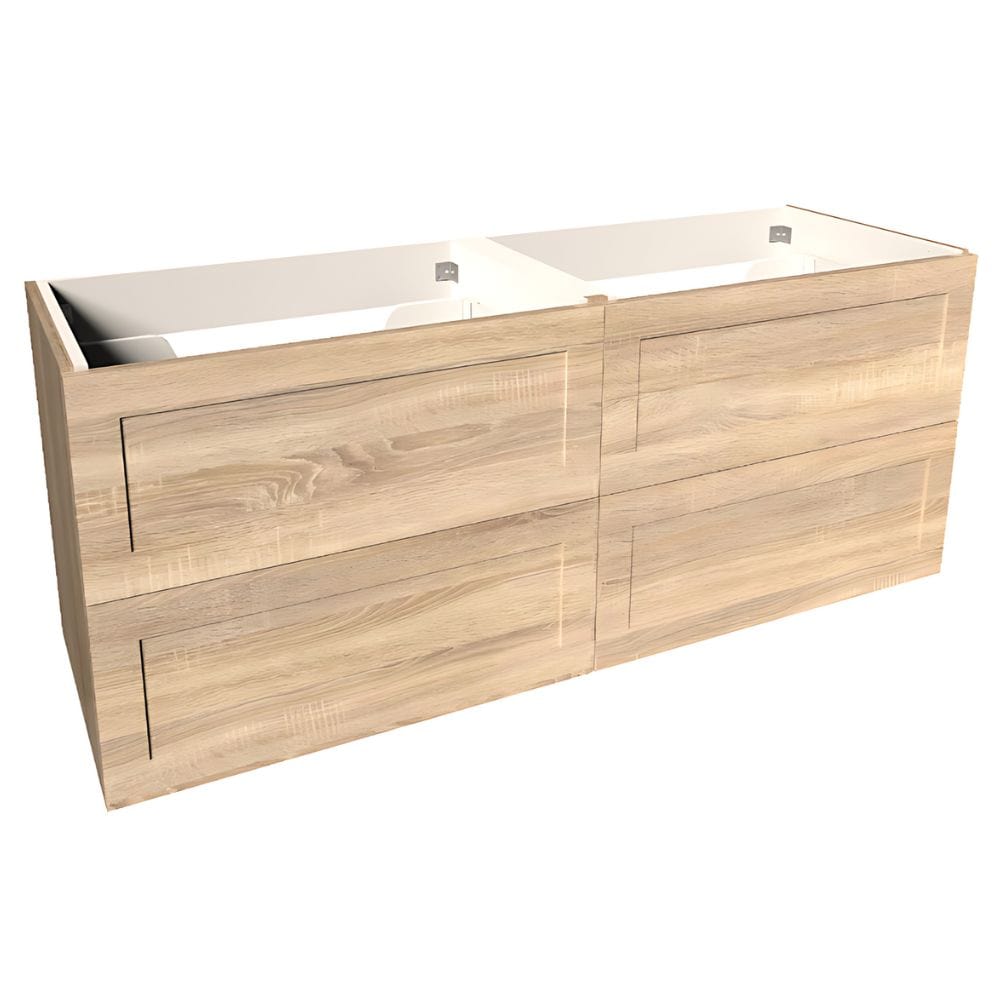 VikingBad MIE RAMME Servantskap Lys eik / 140cm dobbel VikingBad Servantskap VB-114481