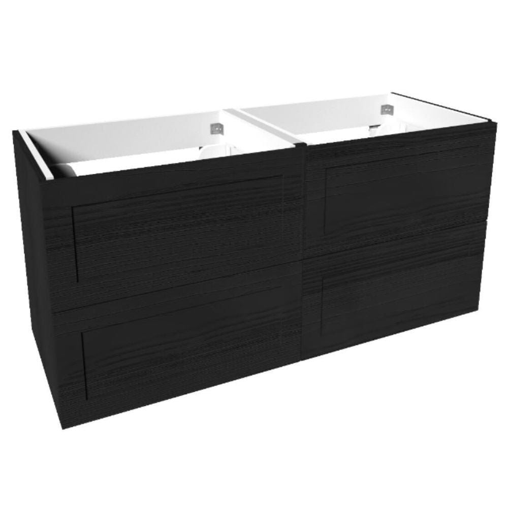 VikingBad MIE RAMME Servantskap Svart eik / 120cm dobbel VikingBad Servantskap VB-114478