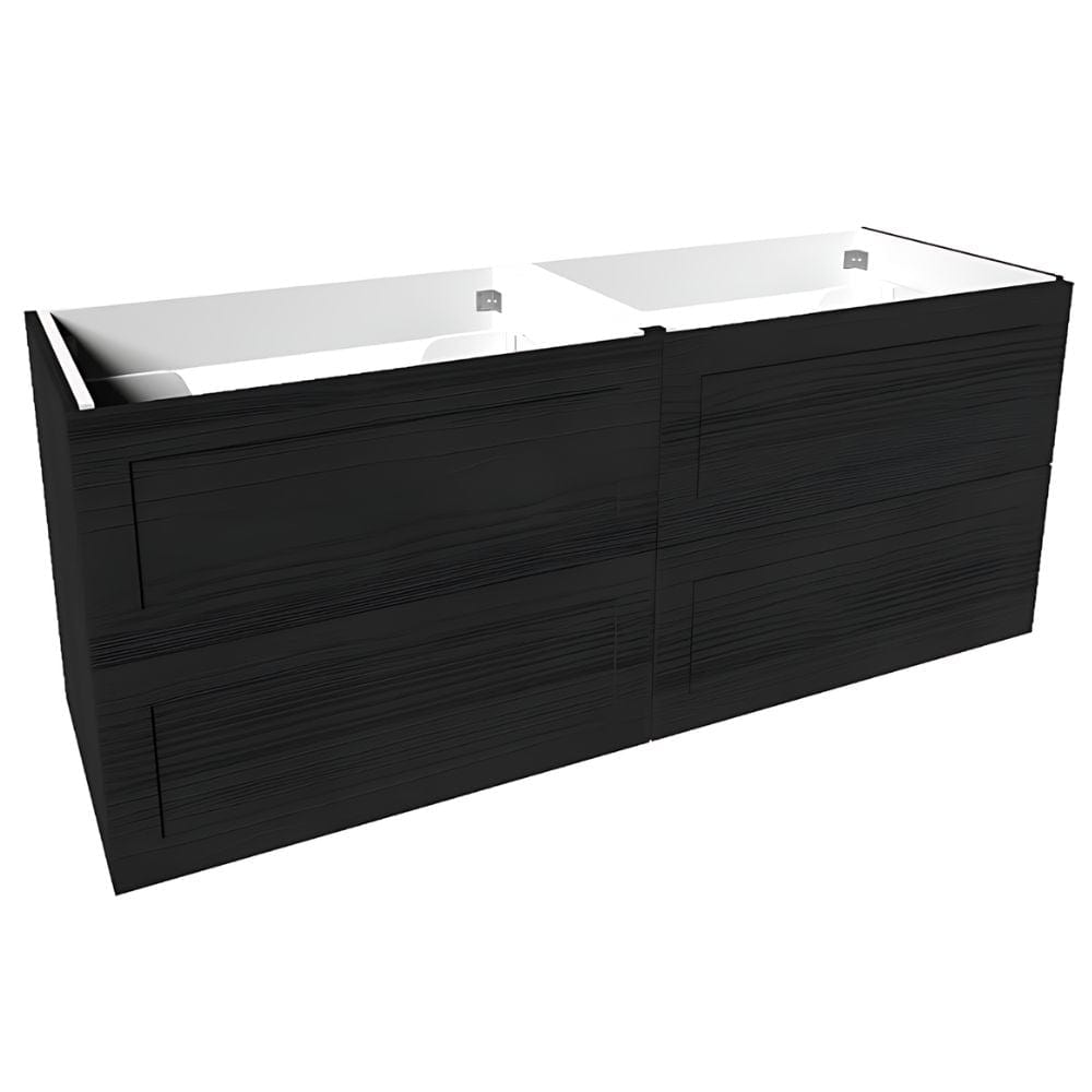 VikingBad MIE RAMME Servantskap Svart eik / 140cm dobbel VikingBad Servantskap VB-114482