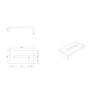 VikingBad MIE Skuffeinnredning - Papirholder 12cm